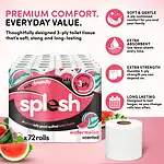 Splesh by Cusheen Toilet Roll 72 Rolls - Watermelon Scent Bulk Family Pack - Image 3