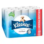 Kleenex Complete Clean Toilet Paper 60 Count (1x60 Rolls) - Packaging May Vary