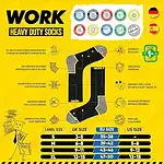 SOXCO WORK Socks for Men Crew Length Black Socks 10 Pairs - Image 5