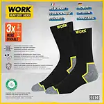 SOXCO WORK Socks for Men Crew Length Black Socks 10 Pairs - Image 4
