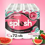Splesh by Cusheen Toilet Roll 72 Rolls - Watermelon Scent Bulk Family Pack