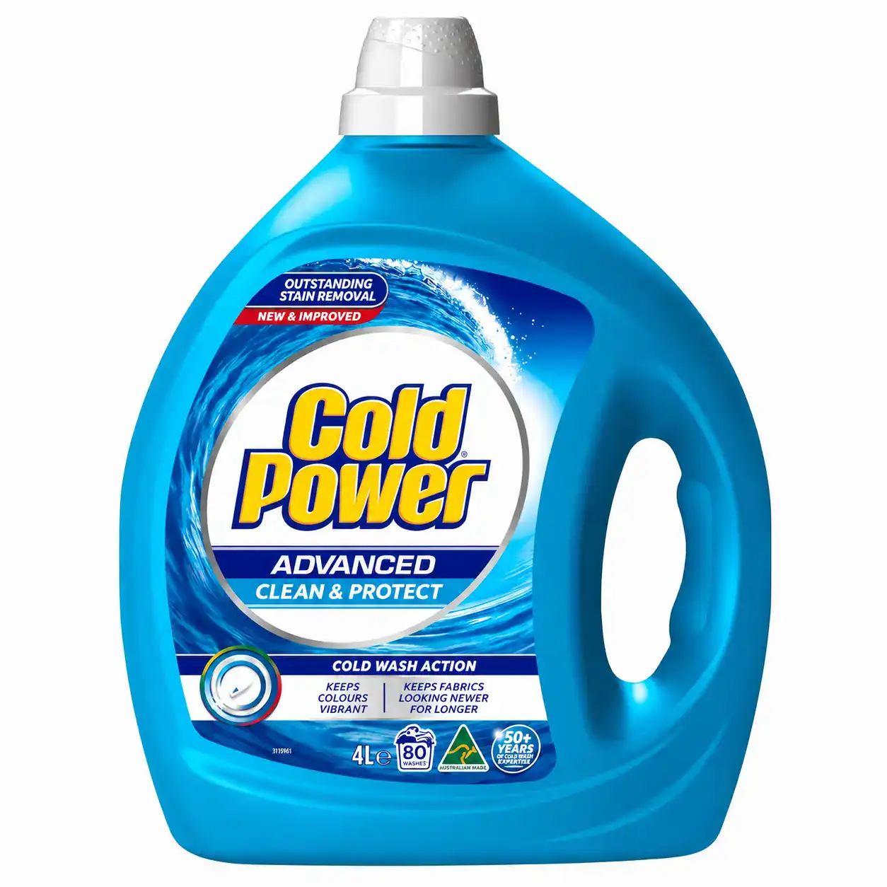 a7258059-7afb-41b5-a53b-30f628cbc8bb Cold Power Advanced Clean Front + Top Loader Laundry Washing Liquid 4 Liter - Image 1