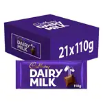 21 x Cadbury Dairy Milk Chocolate Bar 110g – Full Box - Image 2