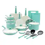 GreenLife Soft Grip Healthy Ceramic Nonstick 23 Piece
