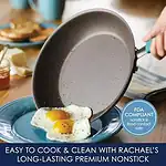 Rachael Ray 16344 Cucina Hard Porcelain Enamel Nonstick Cookware Set, 12-Piece, Agave Blue - Image 6